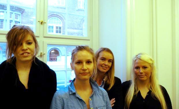 Christina, Louise, Sinja and Ann Marie from Law are ready to flex their debating muscles. 