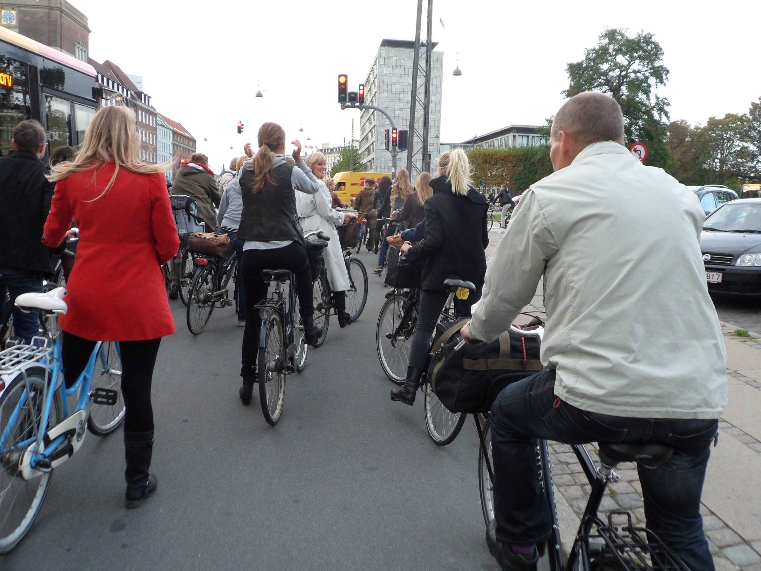 Bikes dominate the city traffic of Copenhagen. But it has not always been like this