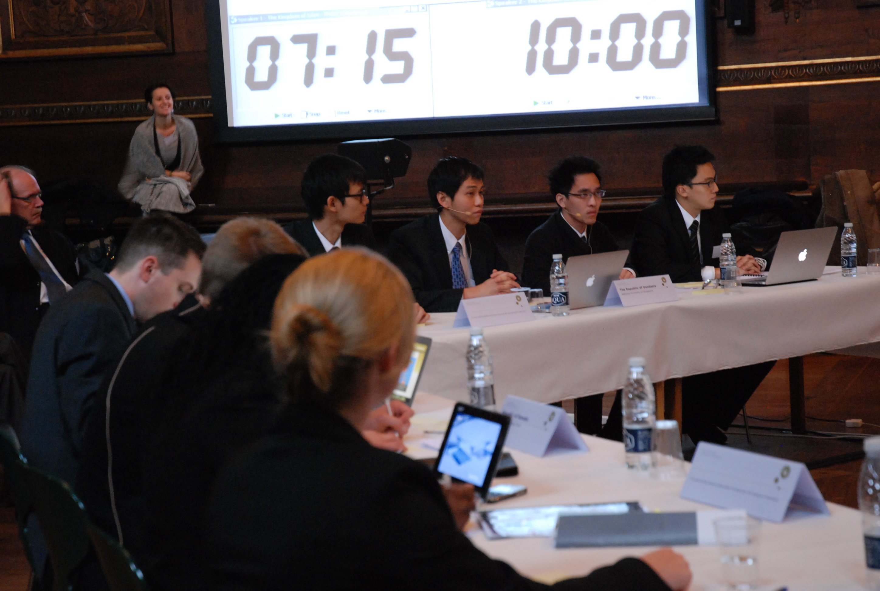 University of Cape Town carefully as the Singapore team present their proposal