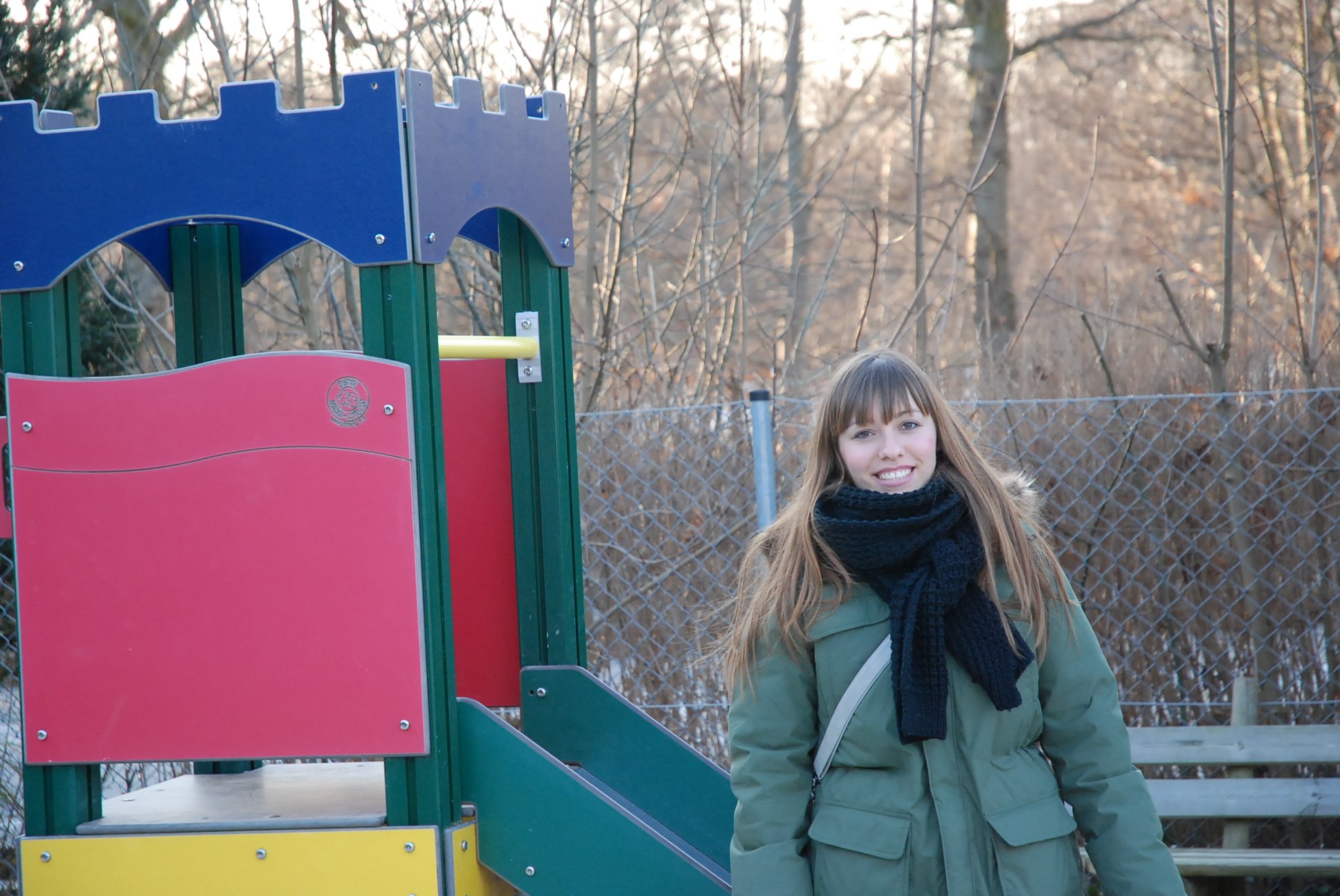 Amanda at the international kindergarten in Copenhagen