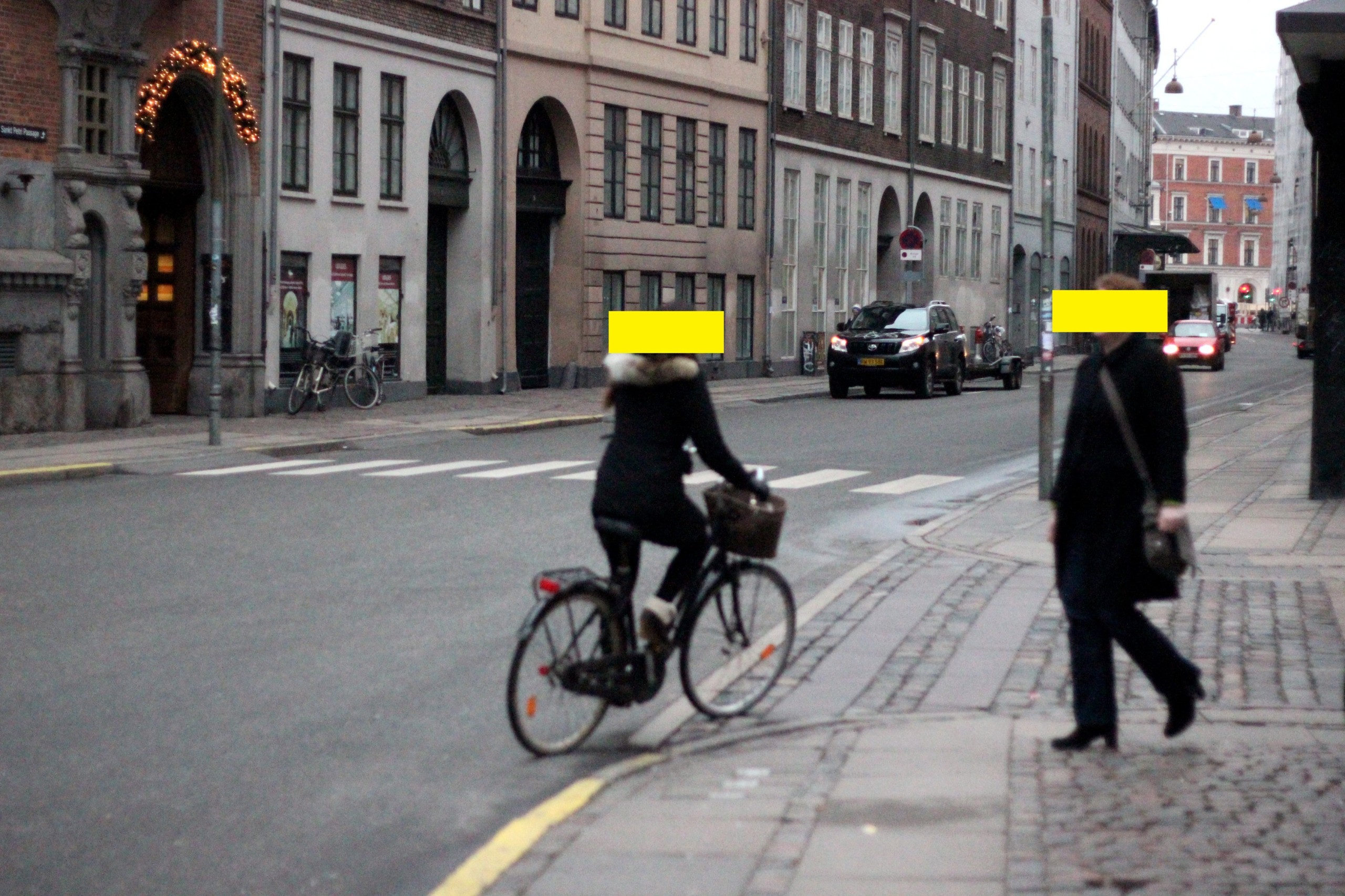 You are supposed to make a hand signal here