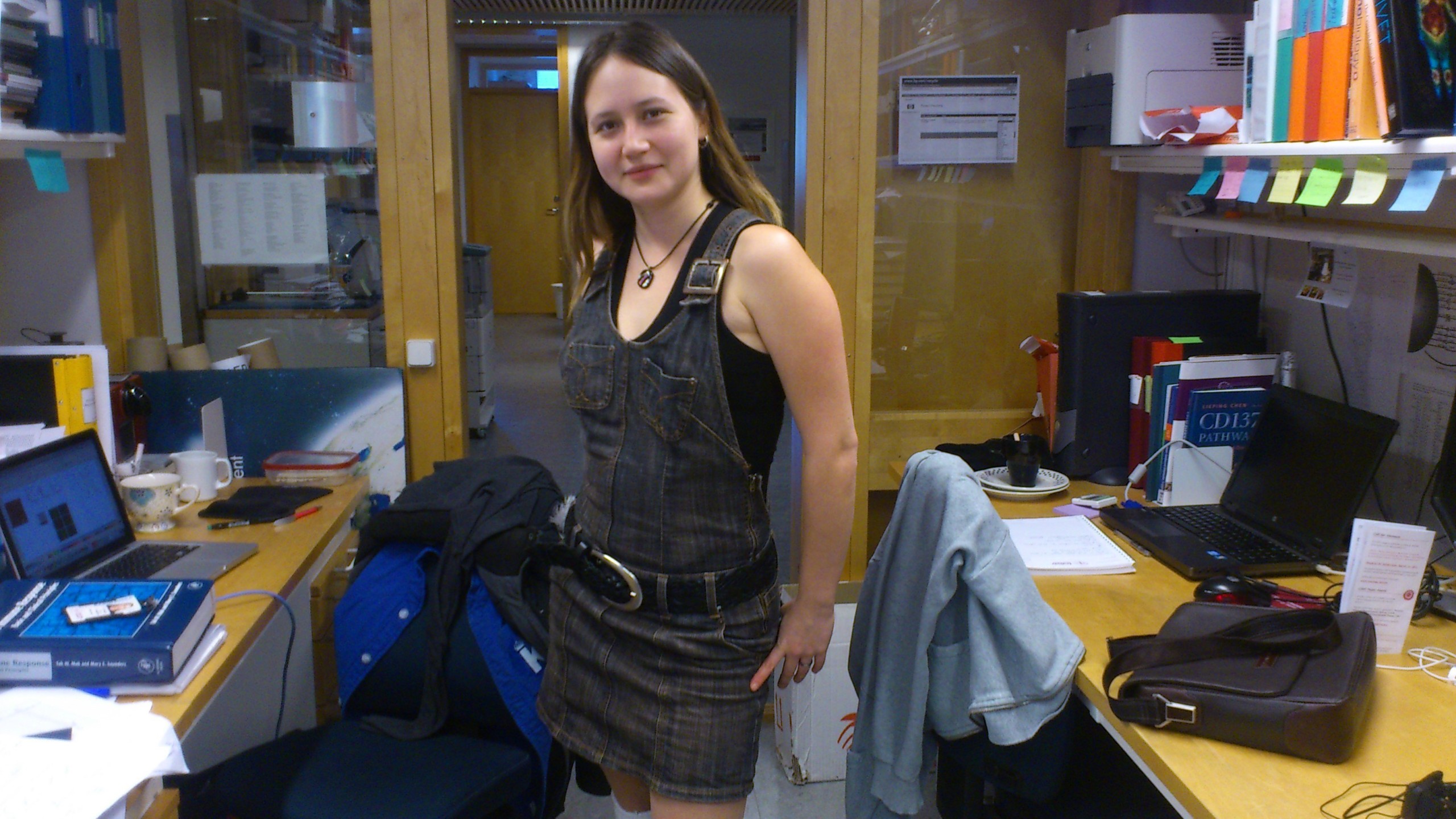 I am something leather, something denim, something black, says Swedish PhD student Nathalie