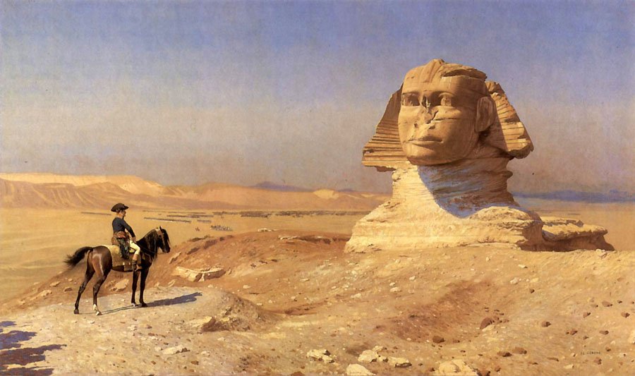 Gerome's 'Napoleon Before the Sphinx' from 1867. Conference will show how ancient societies were not homogenous entities