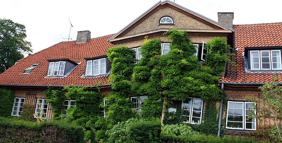 Distorted image of the administration building of the Department of Veterinary Disease Biology. A nice exterior, but the administration inside is shaking from the merger talks