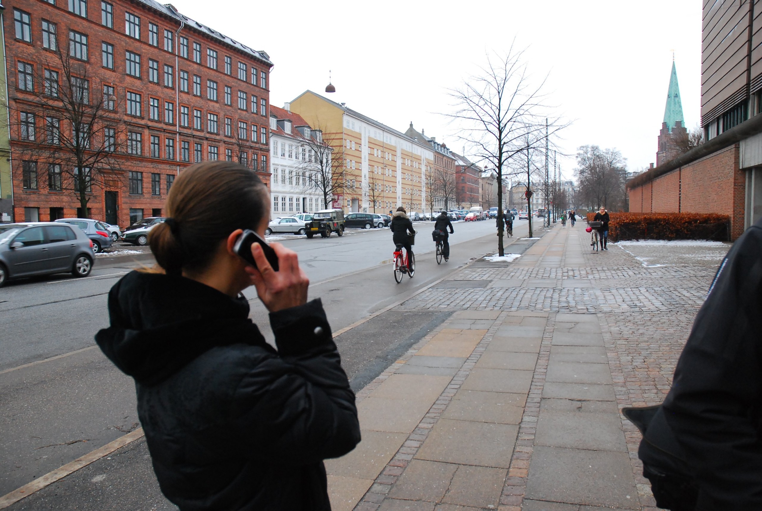 Milena Penkowa making a call as she awaits a police and lawyer escorted search of her offices at the Faculty of Health Sciences in 2011. Now five professors have set up 'Penkowa.com' to show their report and more links