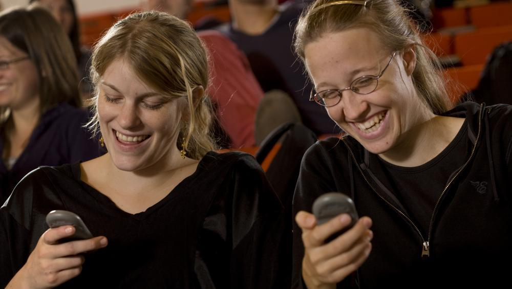 Physics students playing with gadgets. Now they might get the Harald prize