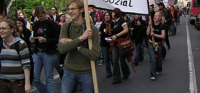 German, and other European students protested against university cutbacks in 2009 and 2010. Staff to student ratios have dropped