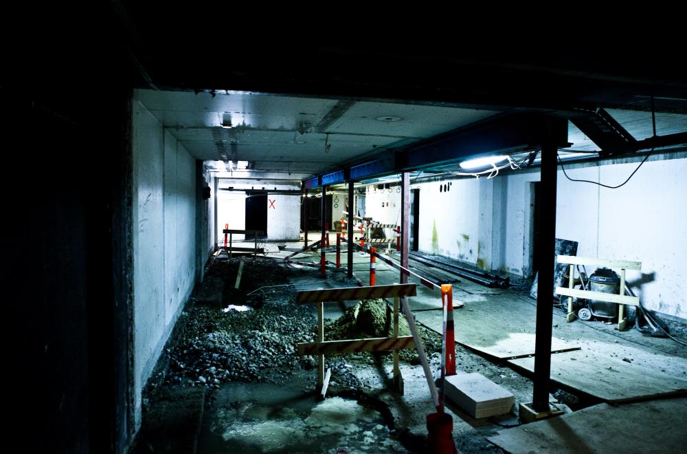 Note: This is one of several photos taken BEFORE the reconstruction was to take place. There are no pictures yet from inside the reconstructed site