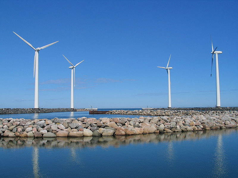 Wind turbines off Bønnerup Strand, Denmark