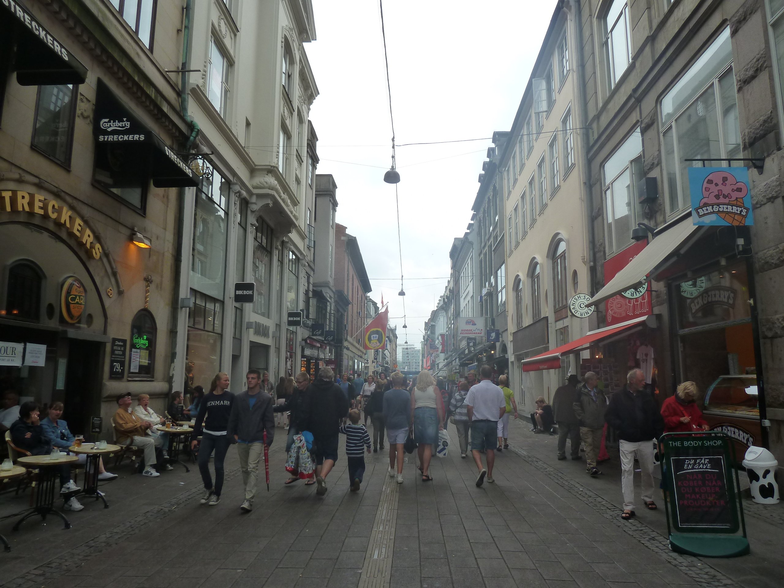 Walk street scene on Strøget, Copenhagen. Danish racism is a myth, according to new book