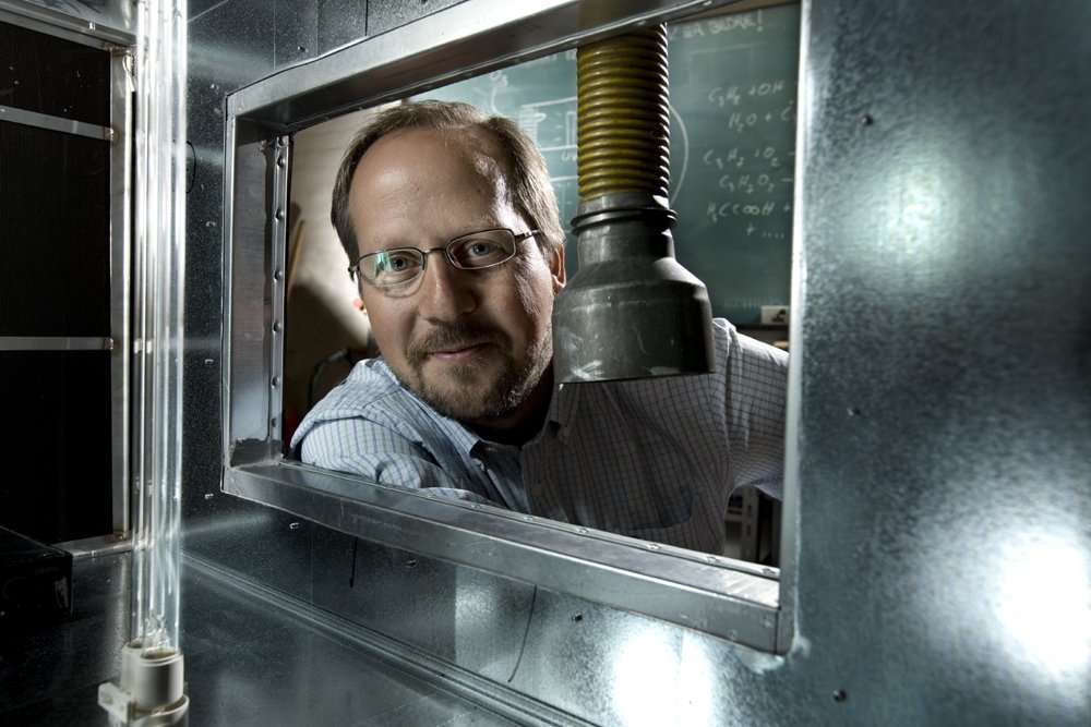 Matthew Johnson, the inventor behind a new energy efficient air purification system