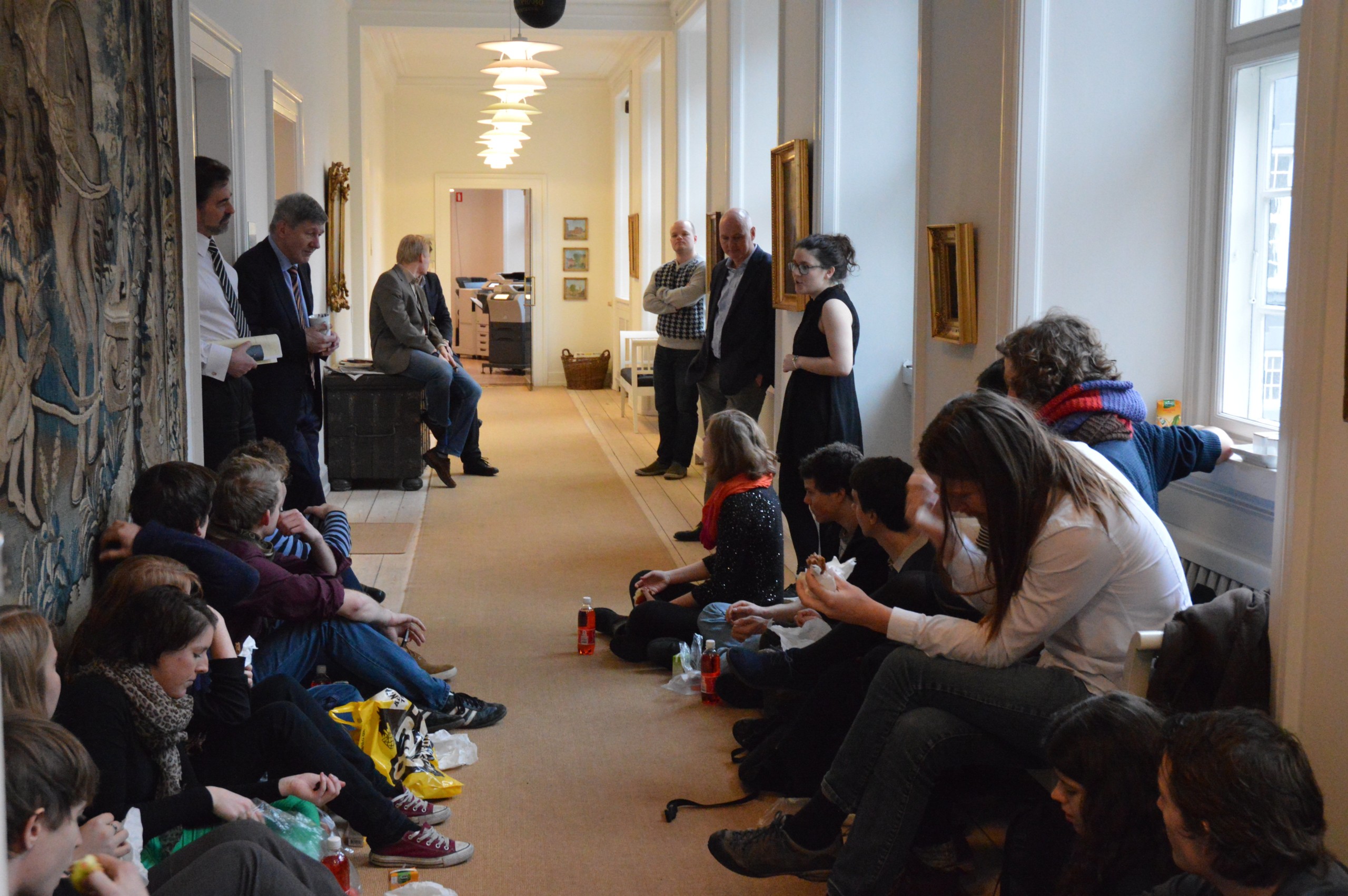 Students brought their own lunch, but were offered sodas by Rector at the sit-in protest