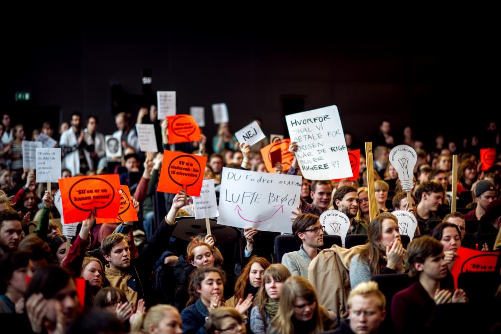 ENGAGEREDE - Hvis man skal dømme efter SU-debatten med Morten Østergaard i februar, så kan paneldeltagerne vente sig meget aktive tilhørere, når de den 4. april skal debattere den kommende SU-reform.