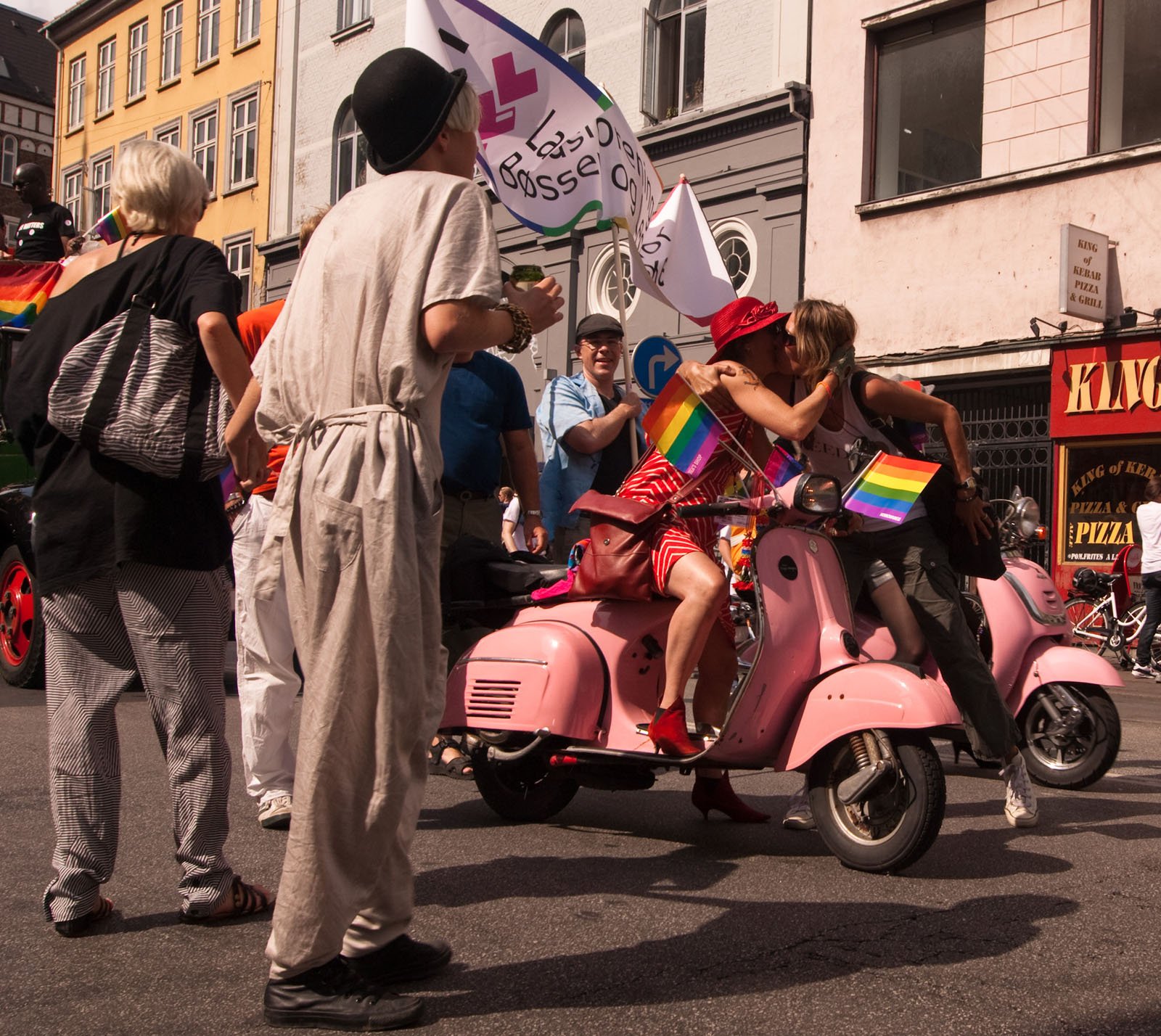 From the Pride Parade, during World Outgames 2009 in Denmark