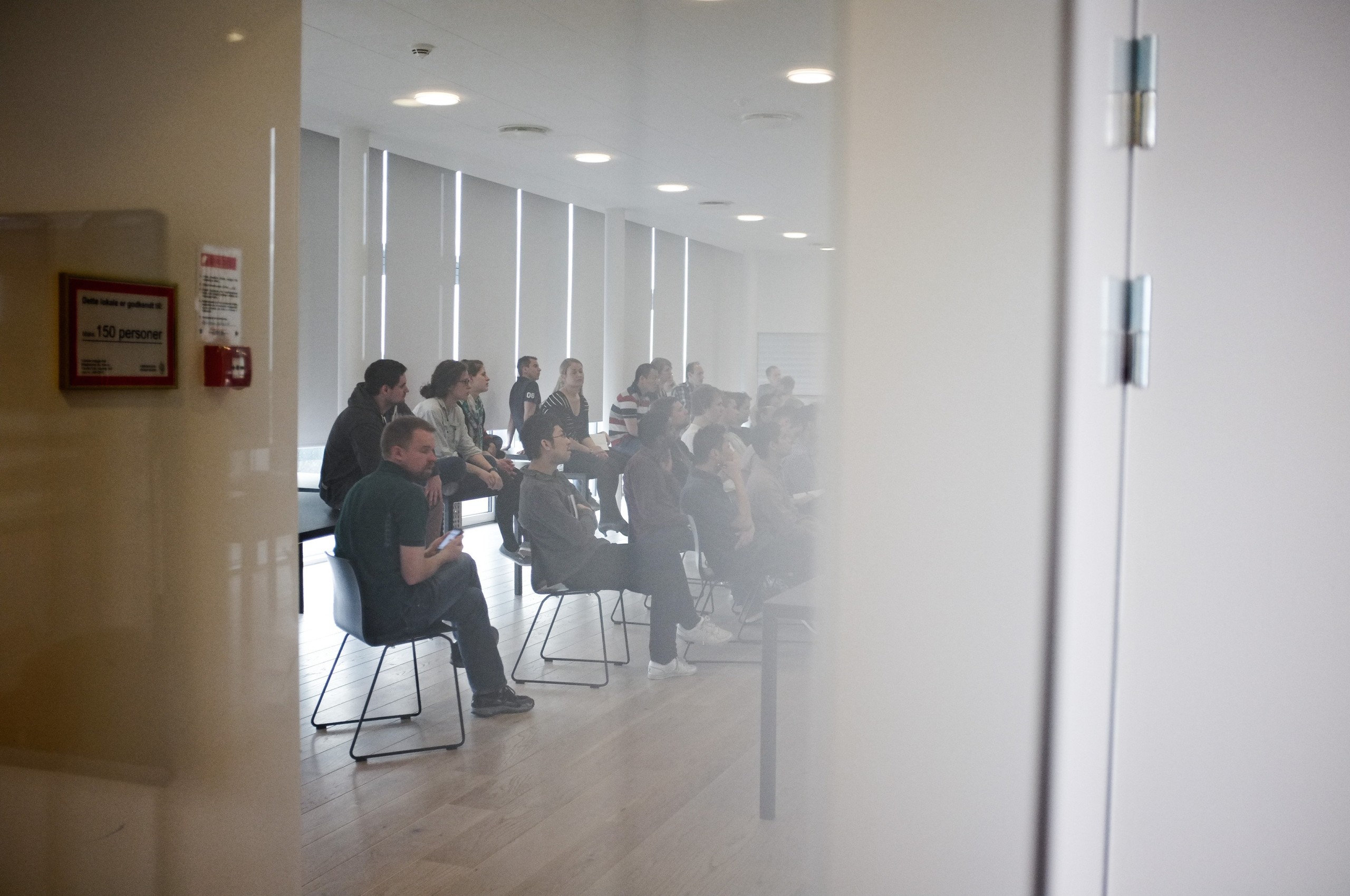 Looking into the Faculty lounge from the outside. It is only for assistant professors and up 