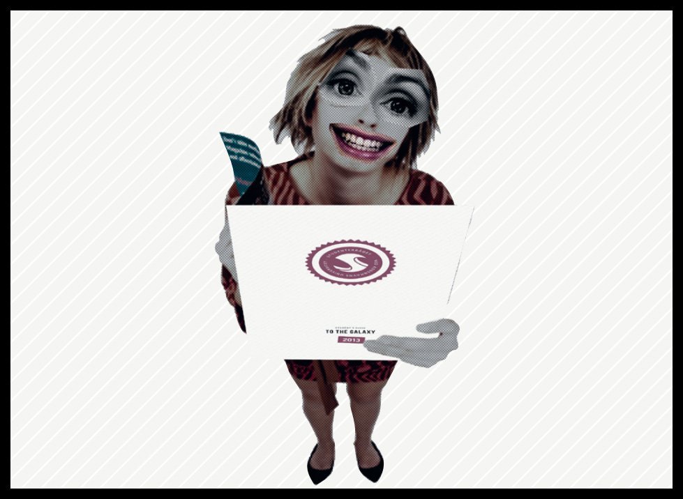 Screenshot of student council's 'guide to the galaxy'