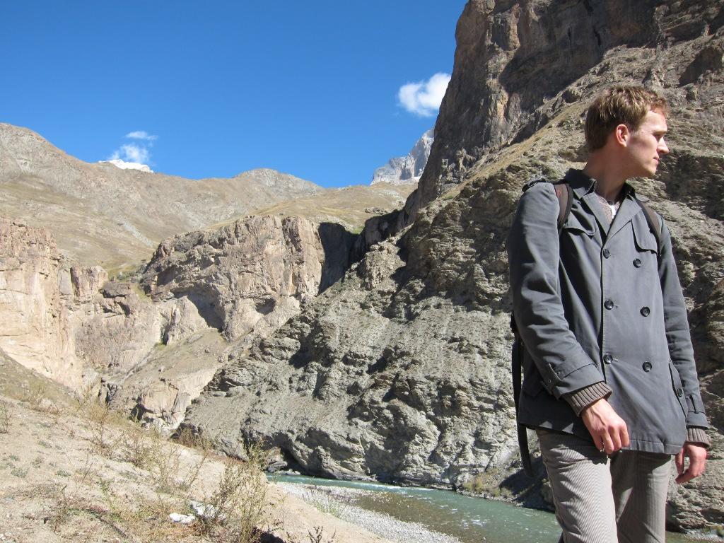 Niklas Nisbeth did his BA in Iranian Studies and his MA in Linguistics. The picture is from the Yaghnob valley in northern Tajikistan, taken in 2010 during his second visit to the country.
