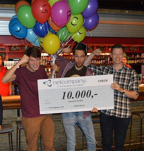 Look at the faces: Pure victory. DIKU students win Danish championships