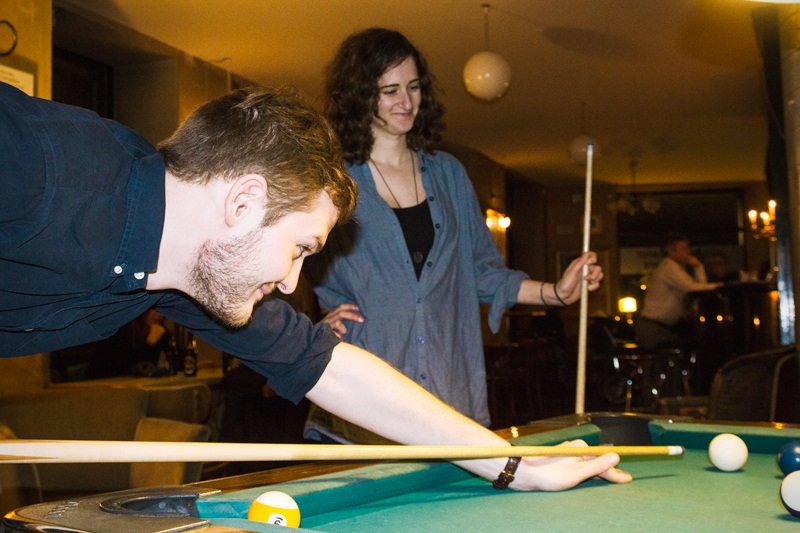  Troels and Anastasia. She has just won. Either that or Troels let her win 