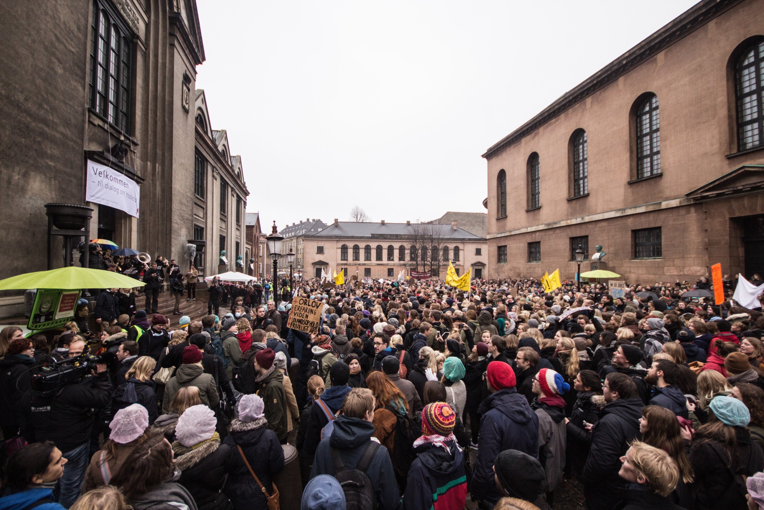 DEMONSTRATION - Sådan så det, da studerende i april 2013 demonstrerede imod fremdriftsreformen.
