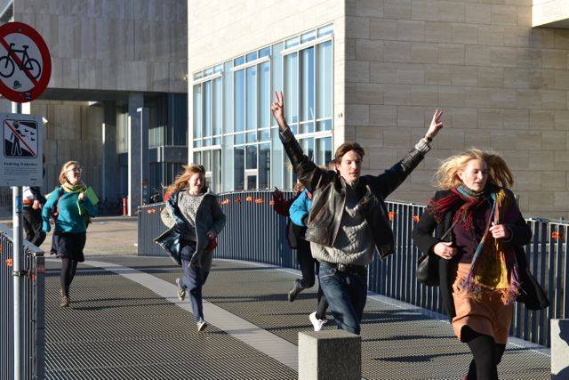 From a recent protest action. Now the head of the University of Copenhagen wants to sit down with students and talk about the policy