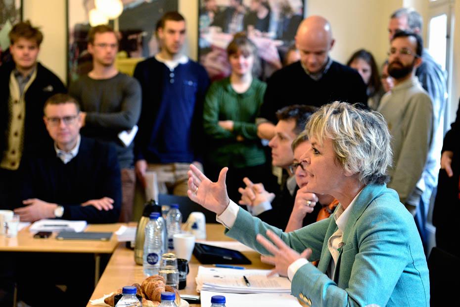 From a recent meeting with angry students. UCPH wanted to slow down the reforms in order to keep up with administration 