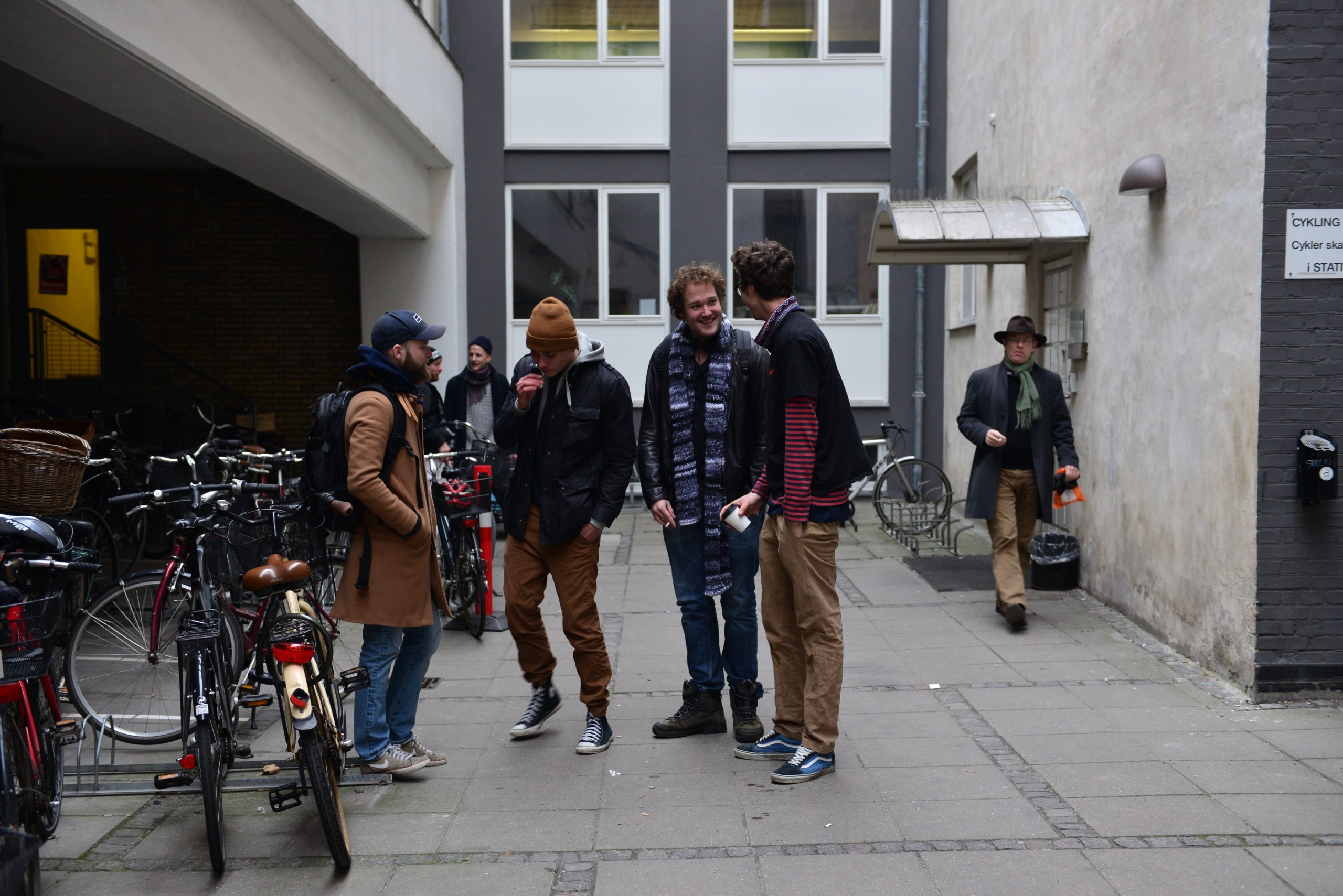Students feel at home in the city centre campus. 
