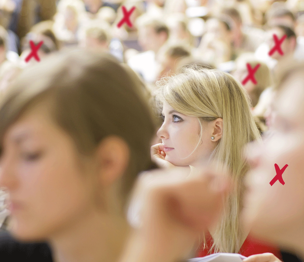 UD MED TREDJEDELEN - I omegnen af 33 procent af de unge der sluses ind på dyrlægestudiet, bør finde andre græsgange. Forældrene, skolen, internettet og universitets­ledelsen deler ansvaret for deres akademiske dumpeniveau.