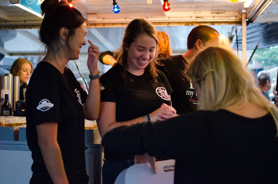 More girls than guys working at the student café