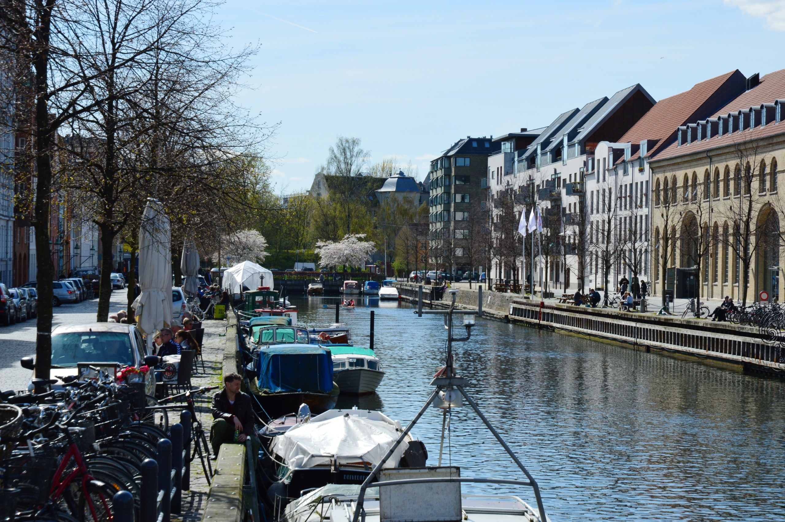 The view along the Christianshavn canal.