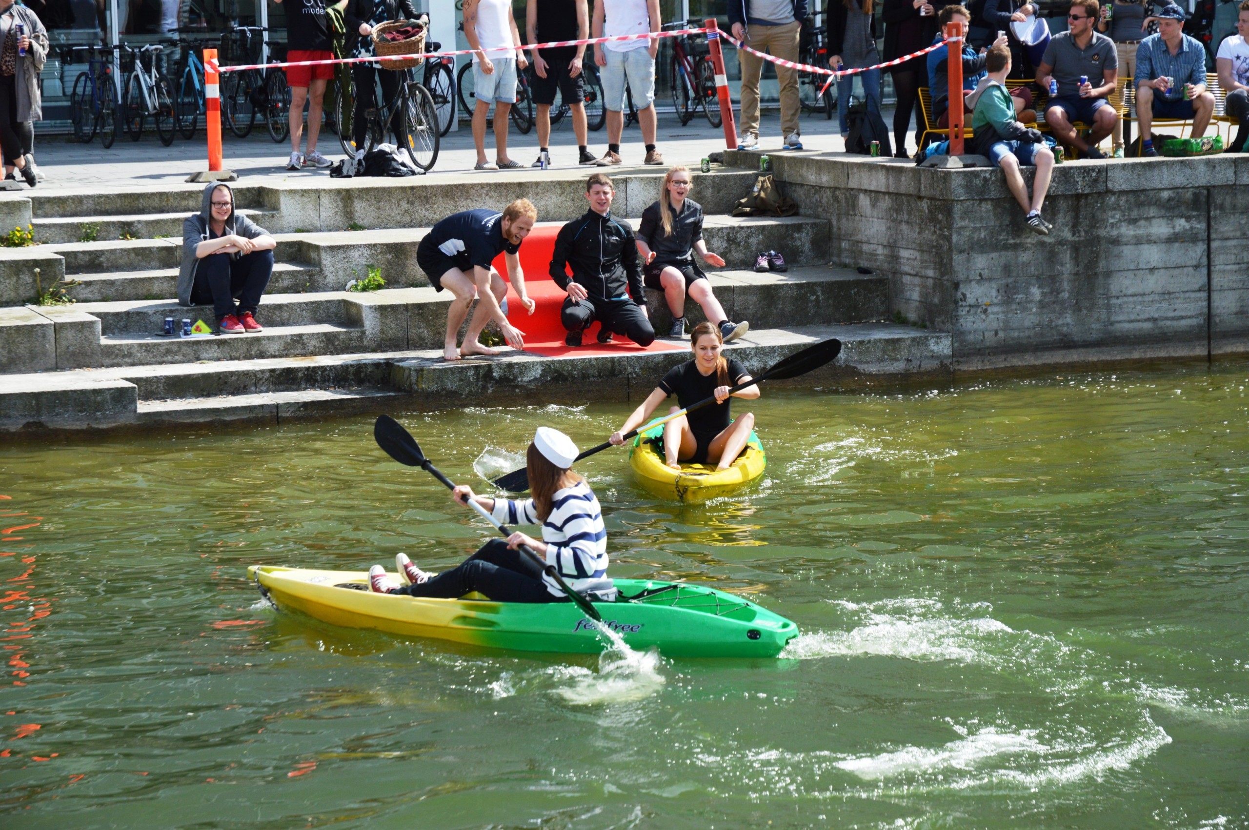 The Campus Cup on Emil Holms Kanal is a boats-beer-relay-race.