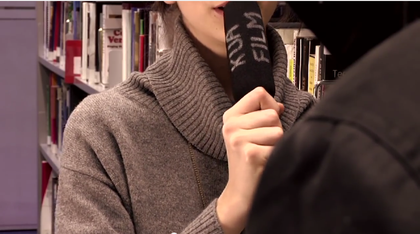 UCPH film students in action - a screenshot from the UCPH student film 'Murderer of Islands Brygge' submitted by Film and Media students Rimantas Vancys, Lukas Volkl, Maristella Nervo, Ecem Sarigul, Robin Kamenicek for our Christmas countdown video series