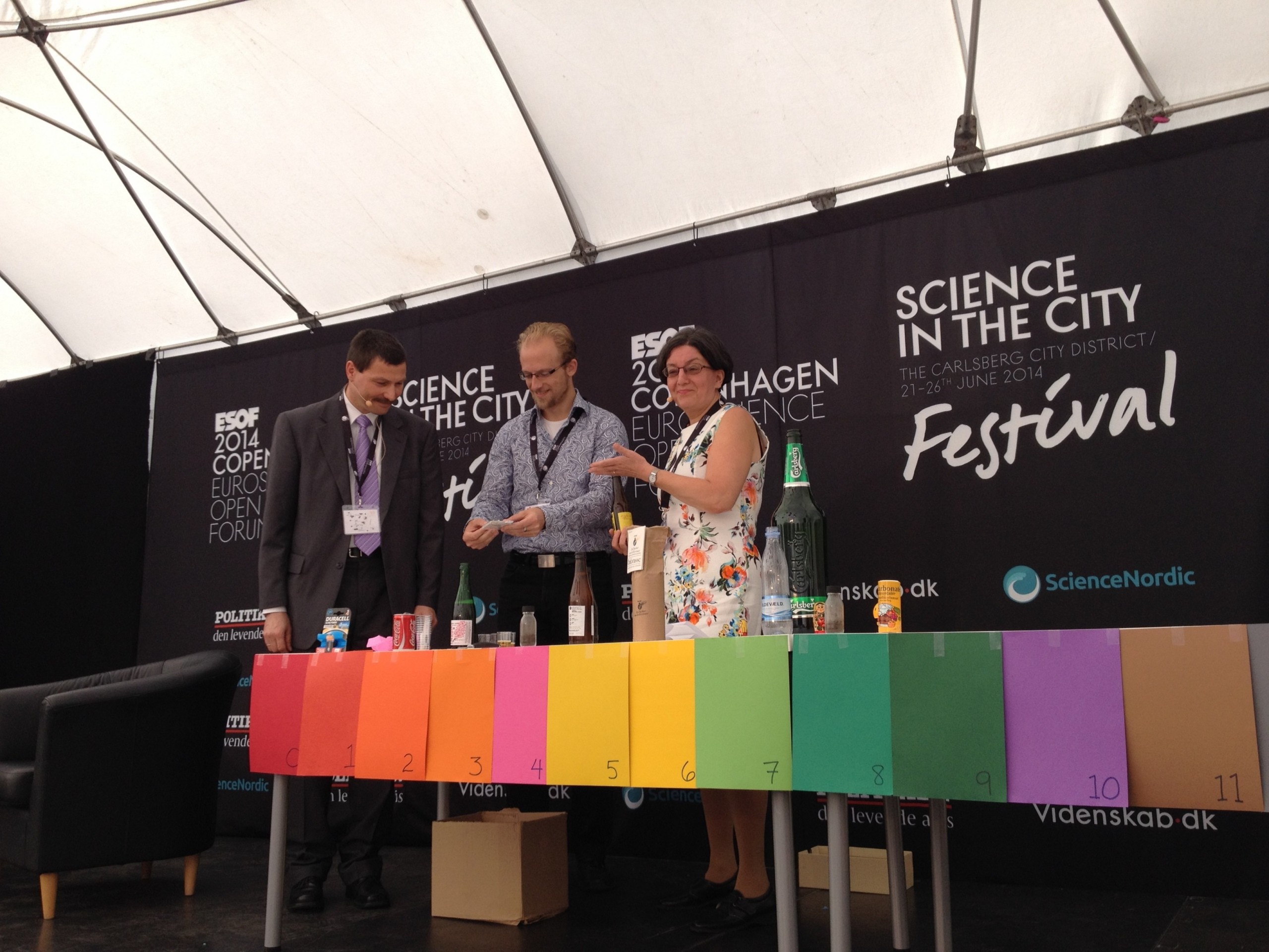 Yeast biology professor Jürgen Wendland from the Carlsberg Laboratory and journalist and author Diane Fresquez give an interactive presentation of the pH scale