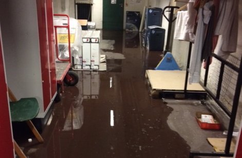 Water in the museumshuset Central Campus