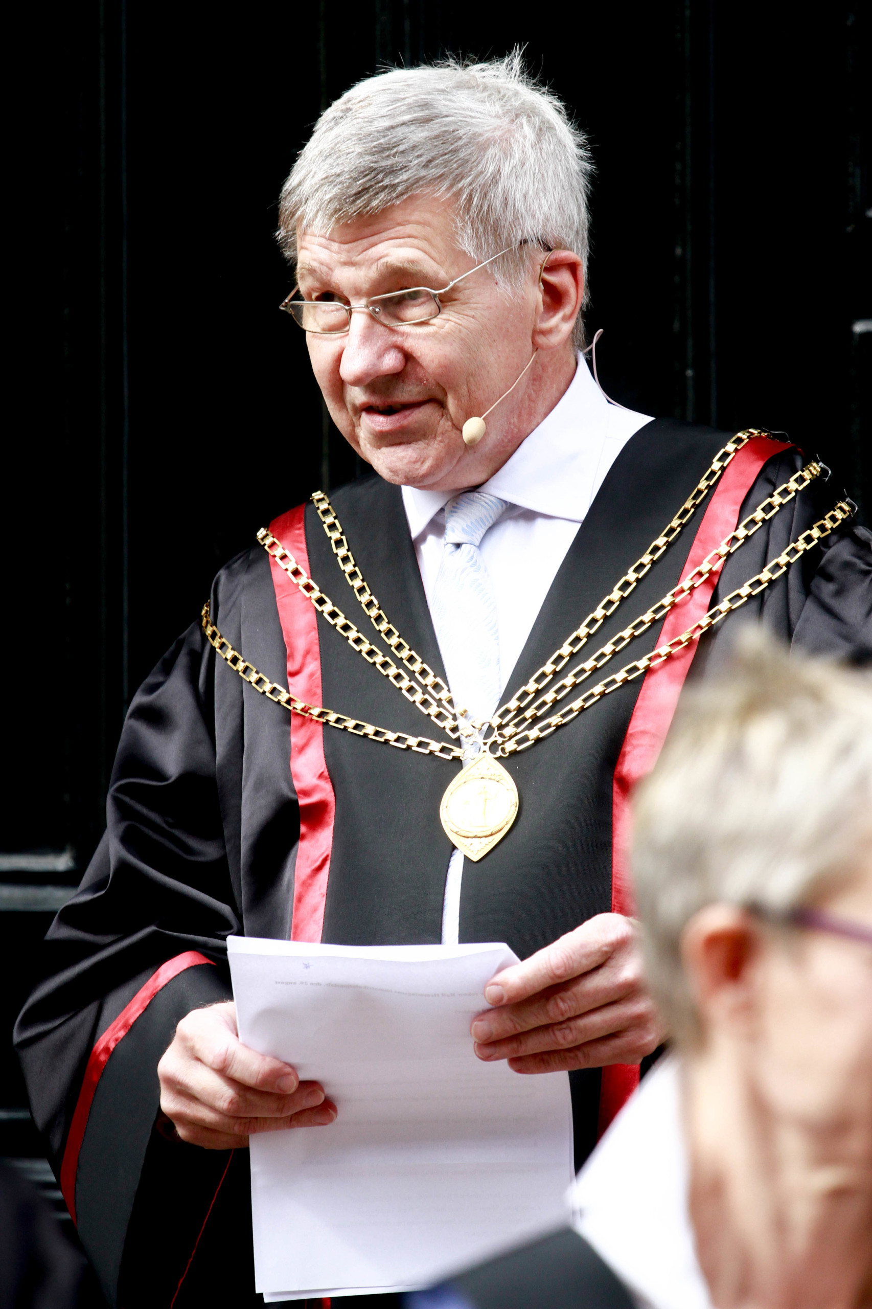 YO - Rektor Ralf Hemmingsen bød de nye studenter velkommen på engelsk.