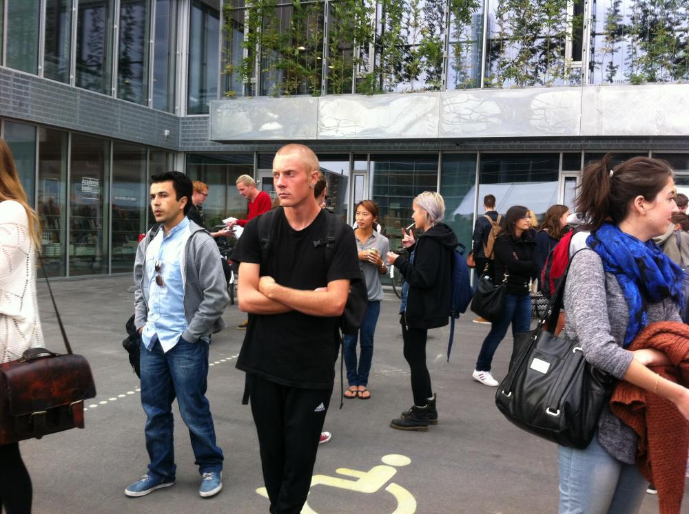 Arms crossed. Humanities students and staff in particular have not been happy about the plan which will hit some programmes hard. The story has been covered widely