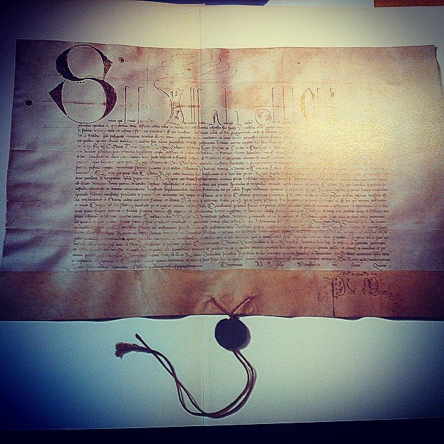 This document from Pope Sixtus IV in 1479 gives official permission for the creation of the first Danish university
