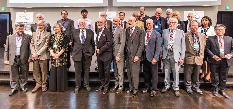 LAUREATES - Her ses de cirka 20 modtagere af top-priserne i datalogi og matematik forsamlet ved 2nd Heidelberg Laureate Forum 2014. Også cirka 200 unge forskere og studerende fra hele verden deltog. Det gav rum for mange interessante uformelle og formelle møder og foredrag.