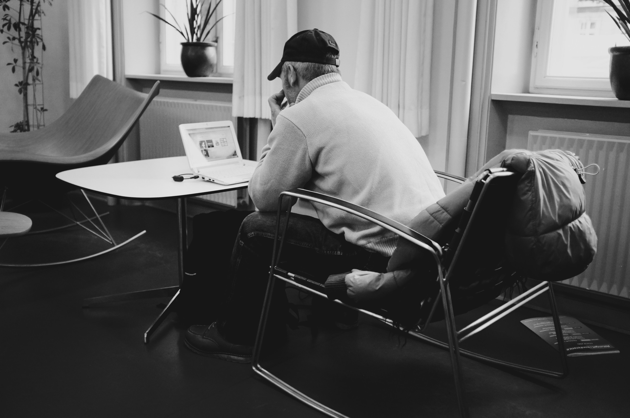 Andrei at the Faculty Library of Social Sciences.
