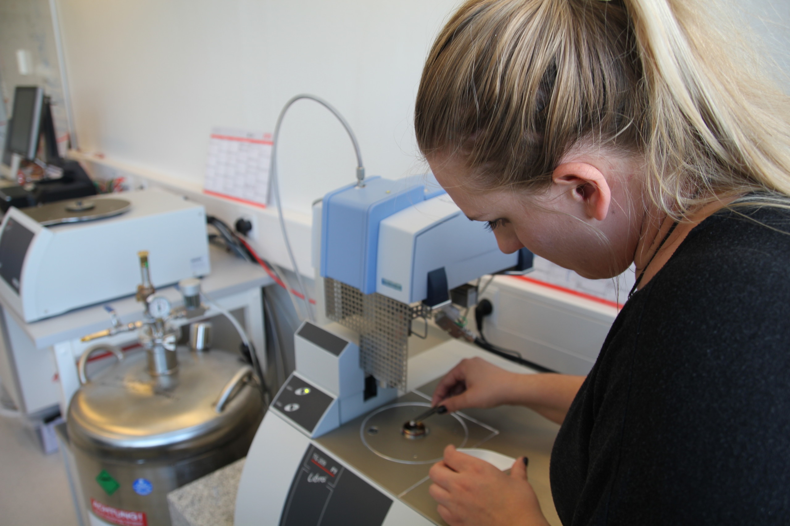 Marcella Berg at work in the laboratory at the Niels Bohr Institute, University of Copenhagen