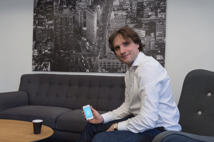 Ask Holme with the app that he has helped develop. It helps people get rid of their stuff