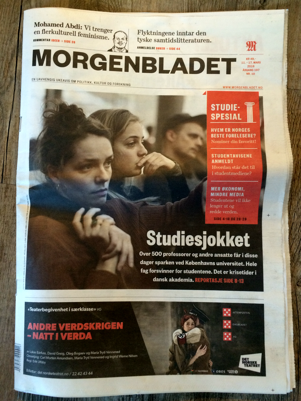 NORGE - Det er krisetider i dansk akademia, skriver Morgenbladet.
