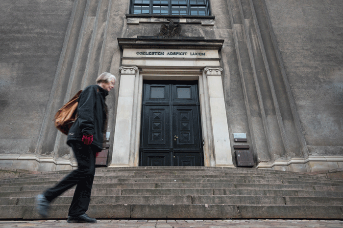 In front of the Ceremonial Hall, University of Copenhagen. More data released on dismissed staff