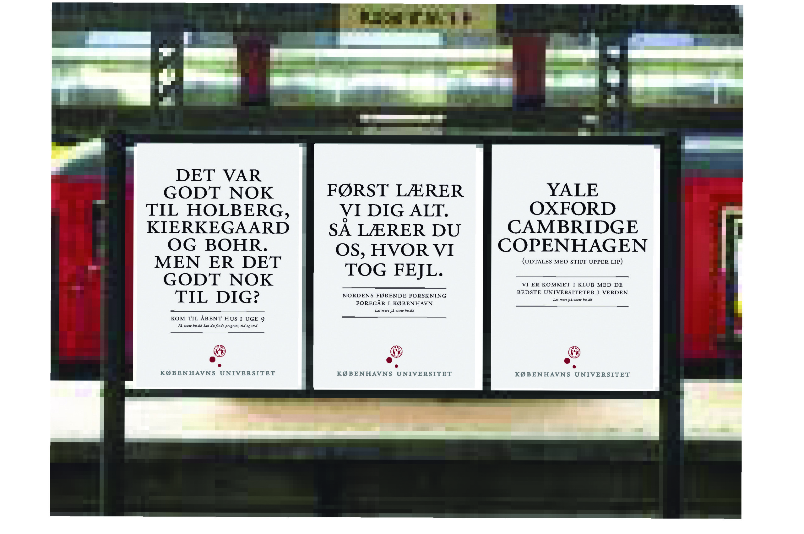 STØVET - Denne reklame fra 2007, der skulle tiltrække flere studerende, spillede på Københavns Universitets (KU) baggrund som det ældste og mest traditionsrige universitet i Nordeuropa. 