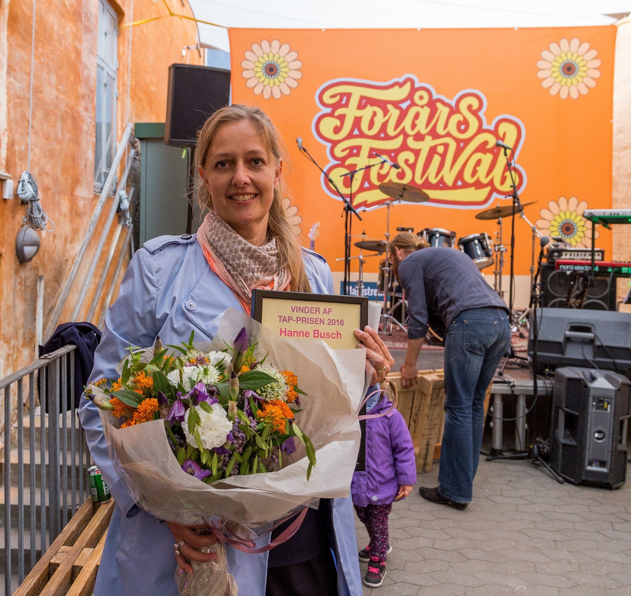En glad og stolt Hanne Busch fra Saxo-instituttet løb med prisen som årets TAP'er på Københavns Universitet.