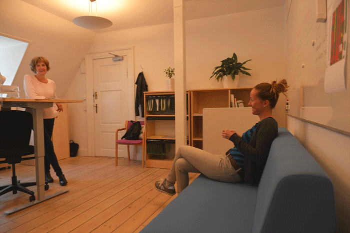 Hanne von Wowern (left) and Ida Giersing started work on the tool in September 2015