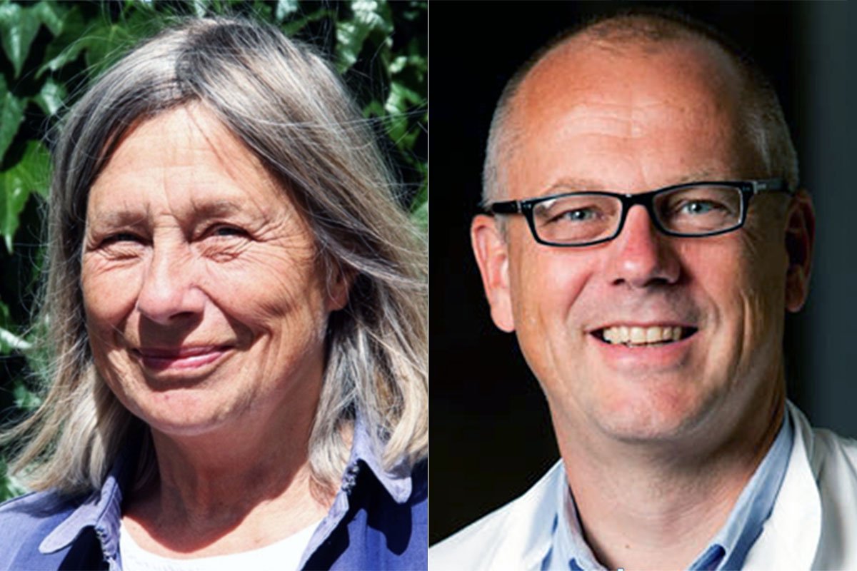 PRISER - Professor Elsebeth Lynge og professor Jens D. Lundgren modtager KFJ-prisen 2016.