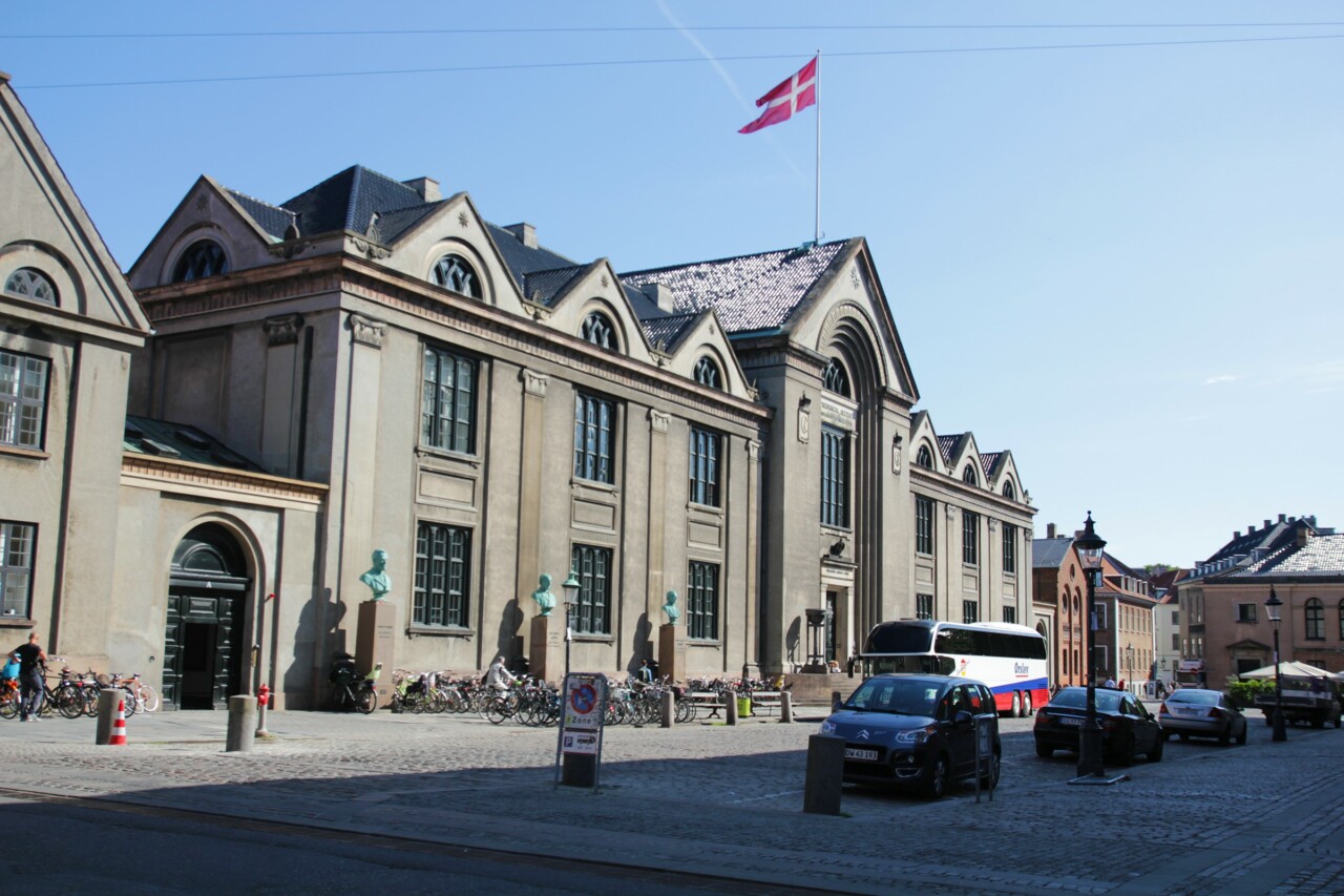 Central courtyard - historical pictures of the University of Copenhagen