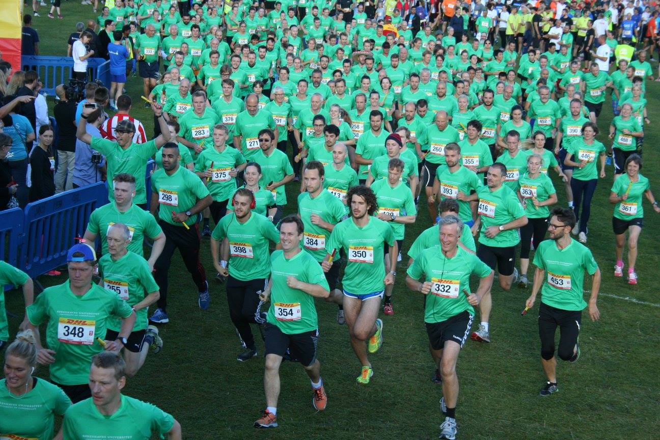 FRA ARKIVET - Den første start kl. 18.00 var totalt domineret af æblegrønne KU-løbere i 2015. 