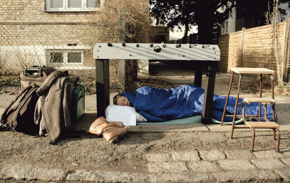 Students have no place to live (staged photo)